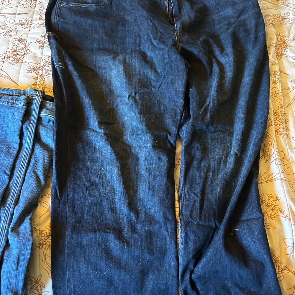 Duluth Trading Co Relaxed Fit Dark Blue Pants